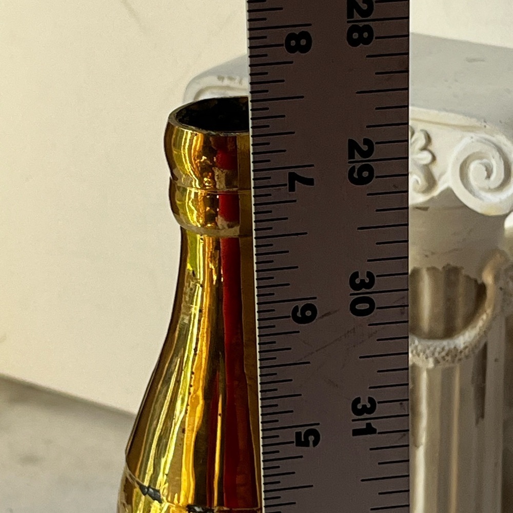 Coca Cola Gold brass Bottle Decor - Picture 9 of 9